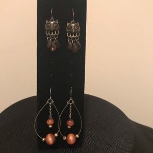 Natural style earrings